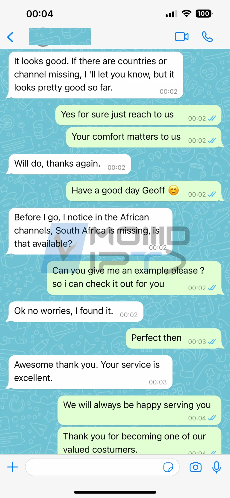 Customer feedback and testimonials for IPTV belgie services